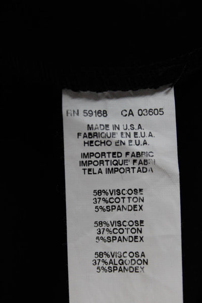 Fifteen Twenty Womens Ankle Cropped Black Pants Size S