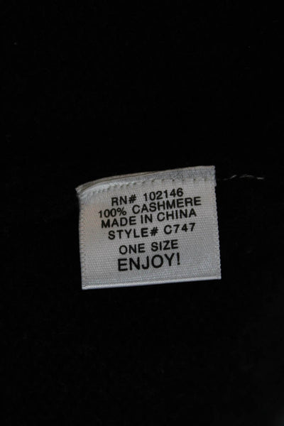 Michael Stars Women 100% Cashmere Cardigan Black Button 3/4 Sleeve Size S