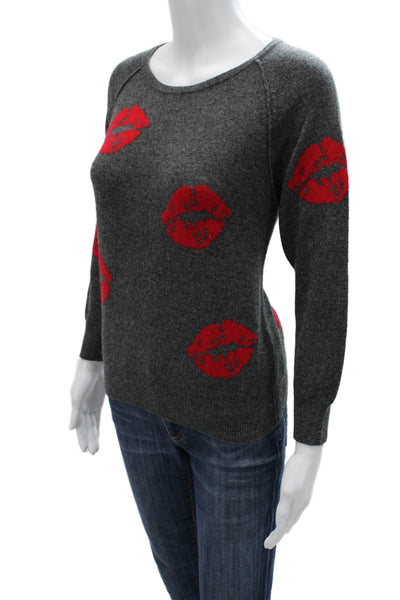 Brodie Unisex Dark Gray Pullover Sweater Cotton Long Sleeve Graphic Love Size S