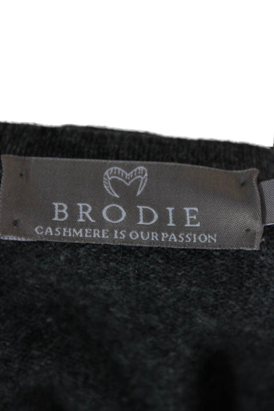 Brodie Unisex Dark Gray Pullover Sweater Cotton Long Sleeve Graphic Love Size S