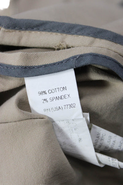 Zara Women Windbreaker Beige High Neck 3/4 Sleeve Zip Size M