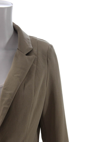 Pretty Little Thing Unisex Beige Collared Button Long Sleeve Blazer Size 4