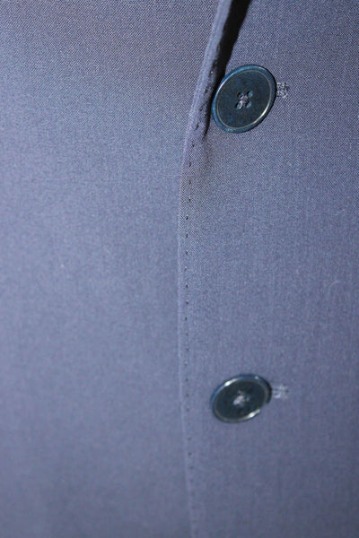 Ralph Lauren Black Label Unisex Dark Blue Collared Blazer Long Sleeve Size 8