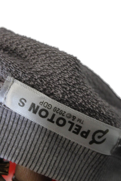 Peloton Unisex Pullover Sweatshirt Gray 100% Cotton Graphic Crew Neck Size S