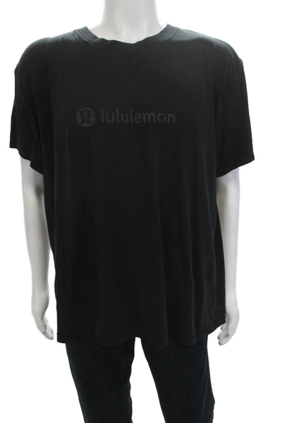 Lululemon Mens Black Cotton Blend Short Sleeve Crewneck T-Shirt Size L
