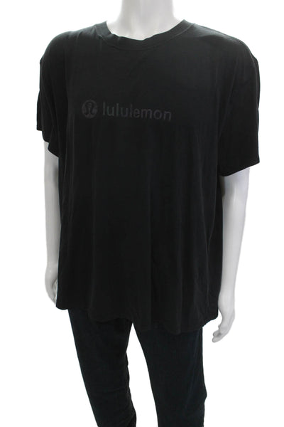 Lululemon Mens Black Cotton Blend Short Sleeve Crewneck T-Shirt Size L