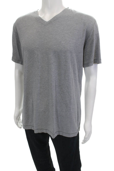 Lululemon Mens Brown V-Neck Big Tall T-Shirt Size L