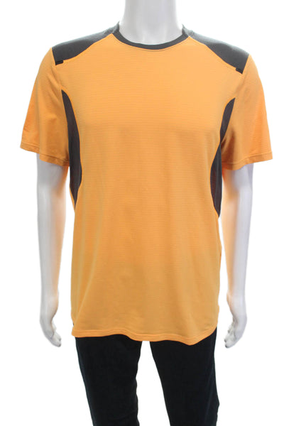 Lululemon Mens Brown V-Neck Big Tall T-Shirt Size L