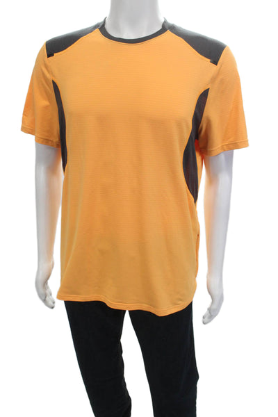 Lululemon Mens Brown V-Neck Big Tall T-Shirt Size L