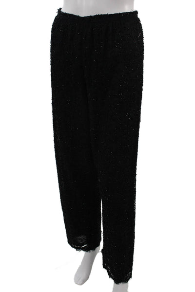 Catherine Regehr Womens Dress Pants Black Drawstring Polyester Fall Size S