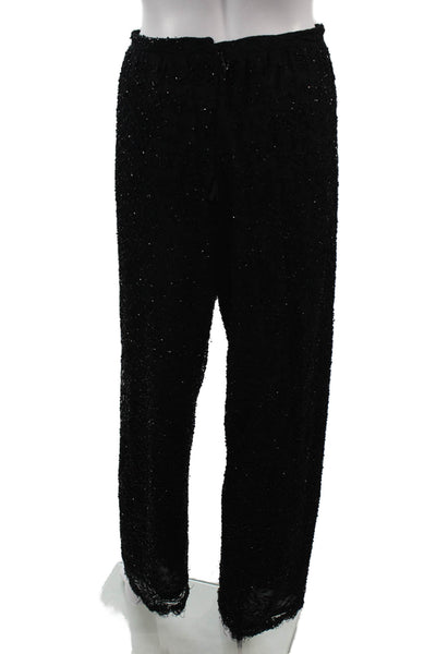 Catherine Regehr Womens Dress Pants Black Drawstring Polyester Fall Size S