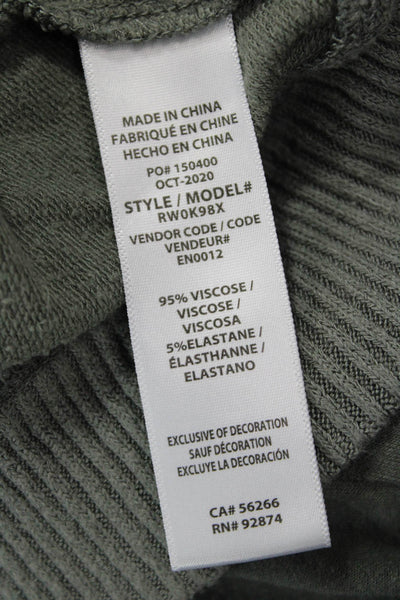 Splendid Women Green Camouflage Pullover Sweatshirt Army Long Sleeve Size XL