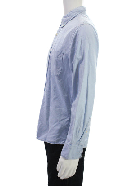 Charles Tyrwhitt Men Dress Shirt Button-Down Light Blue Long Sleeve Size M