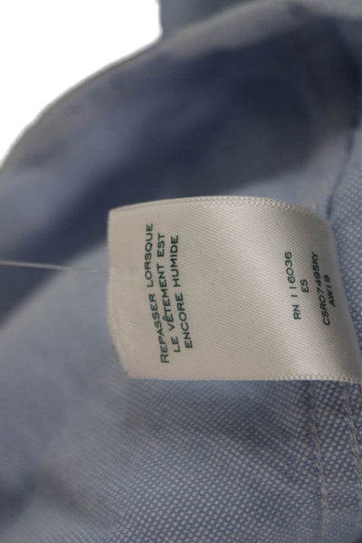 Charles Tyrwhitt Men Dress Shirt Button-Down Light Blue Long Sleeve Size M