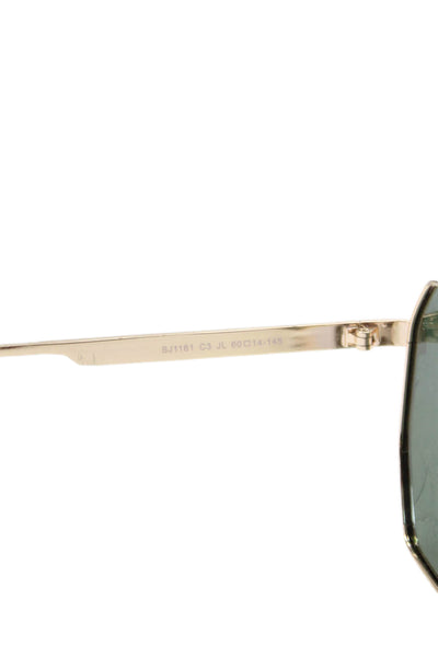Sojos Womens Metal Frame Octagon Sunglasses Gold SJ1161