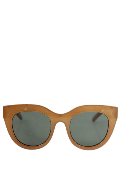 Le Specs Womens Air Heart Oval Lens Sunglasses Brown