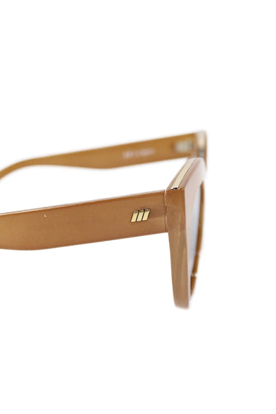 Le Specs Womens Air Heart Oval Lens Sunglasses Brown