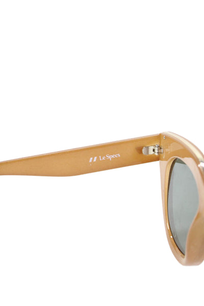 Le Specs Womens Air Heart Oval Lens Sunglasses Brown