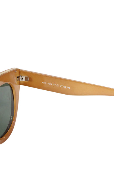 Le Specs Womens Air Heart Oval Lens Sunglasses Brown