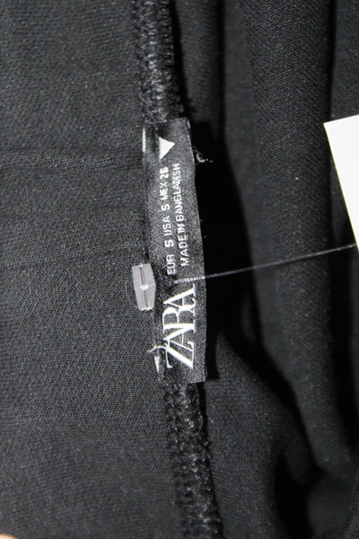 Zara Women Black Cropped Dress Pants Size S