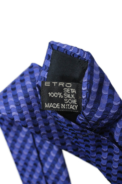 Etro Men's Classic Silk Geometric Print Neck Tie One Size