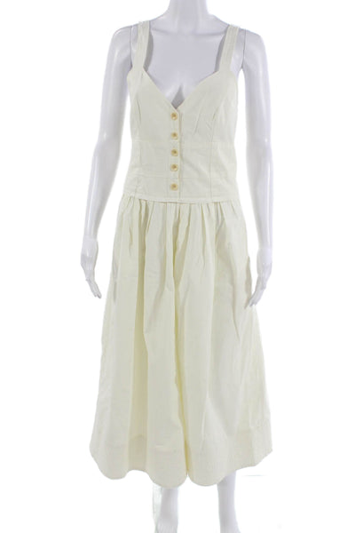 Proenza Schouler White Label Women Sundress White Cotton Size 4