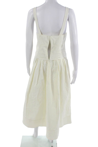 Proenza Schouler White Label Women Sundress White Cotton Size 4