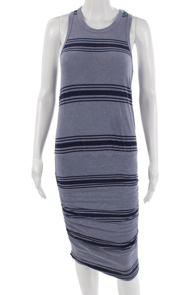 Sundry Women Striped Gray Tank Dress Cotton Spandex Knee Length Size 0