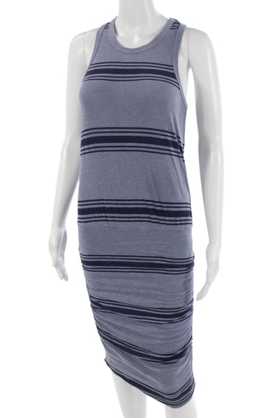 Sundry Women Striped Gray Tank Dress Cotton Spandex Knee Length Size 0