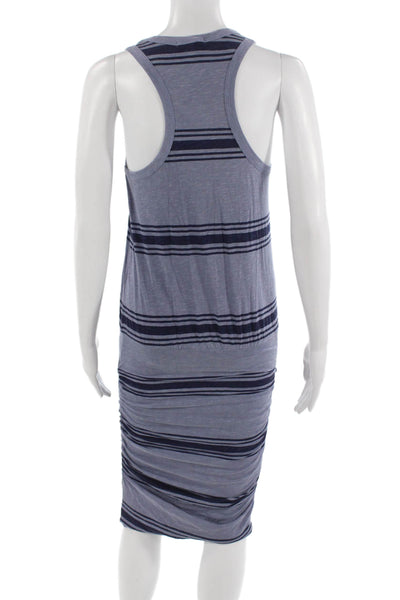Sundry Women Striped Gray Tank Dress Cotton Spandex Knee Length Size 0