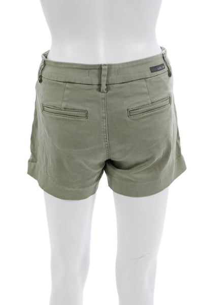 Level 99 Unisex Chino Shorts Green Size 24