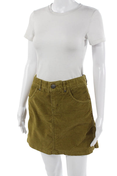 Athleta Women Mini Cargo Skirt Green Size 6