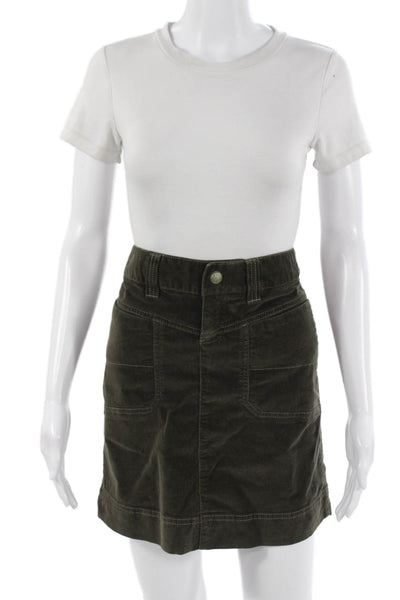Athleta Women Mini Cargo Skirt Green Size 6