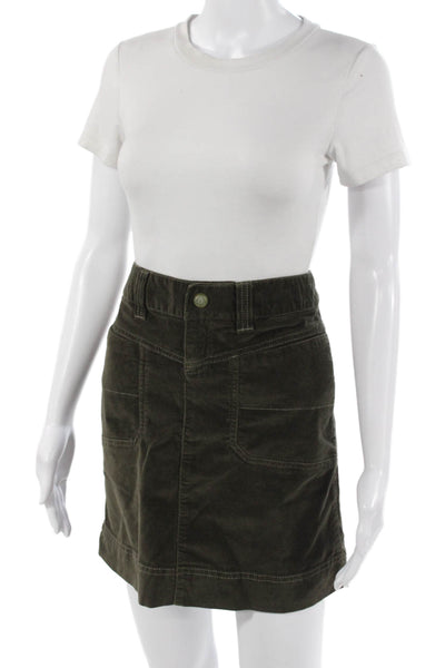 Athleta Women Mini Cargo Skirt Green Size 6
