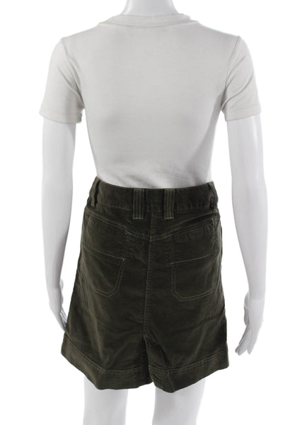 Athleta Women Mini Cargo Skirt Green Size 6