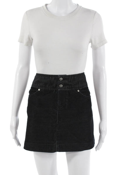 Athleta Womens Black A-Line Mini Skirt Size 6P