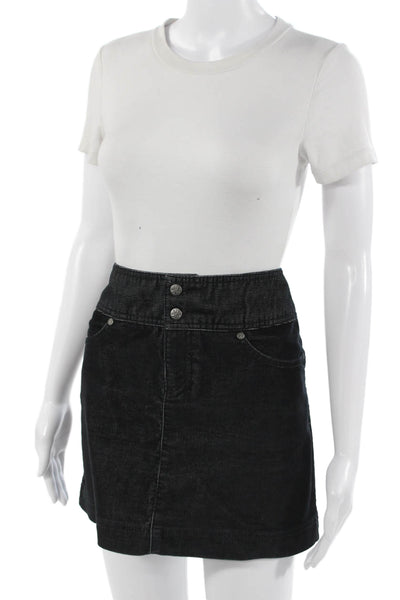Athleta Womens Black A-Line Mini Skirt Size 6P