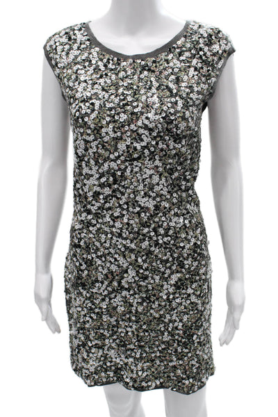 Oscar de la Renta Womens Sheath Mini Dress Black Size M