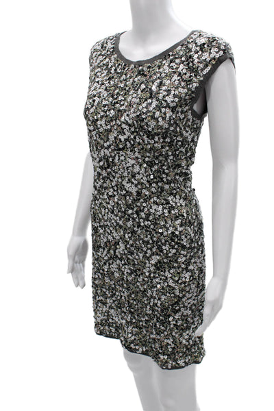 Oscar de la Renta Womens Sheath Mini Dress Black Size M