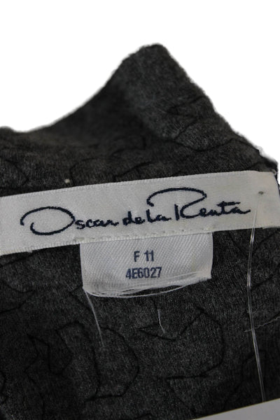 Oscar de la Renta Womens Sheath Mini Dress Black Size M