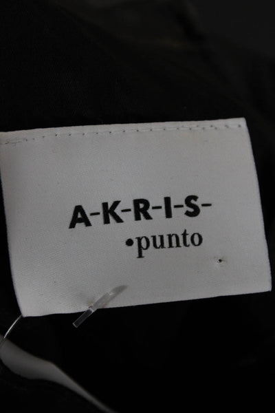 Akris Punto Women Sheath Dress Black Check Sleeveless Knee Length Size 8