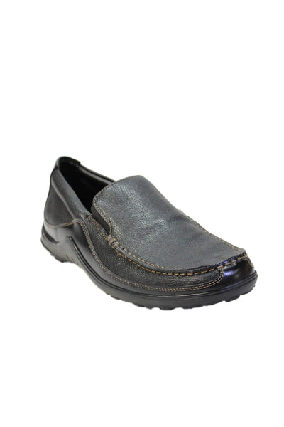 Cole Haan Mens Leather Slip On Casual Shoes Black Size 7.5