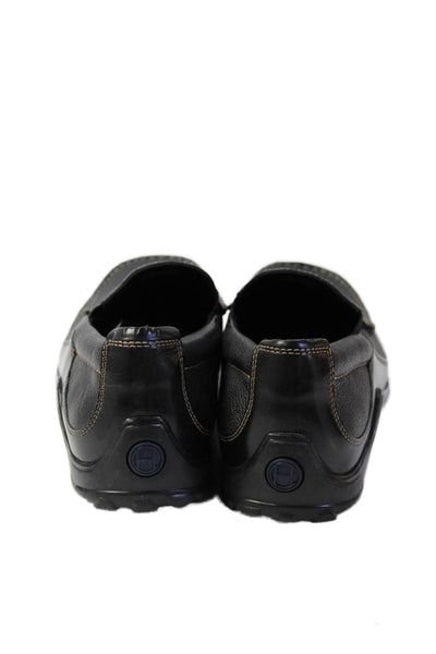 Cole Haan Mens Leather Slip On Casual Shoes Black Size 7.5