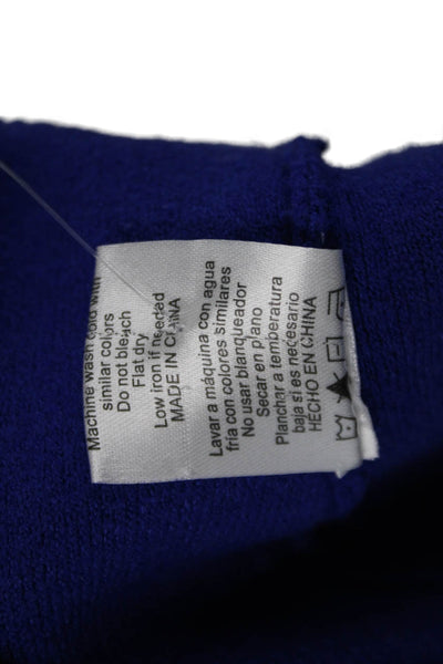 Robertson + Rodeo Unisex Blue Mock Neck Pullover Sweater Long Sleeve Size S