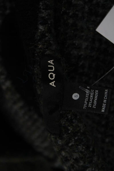 Aqua Unisex Black Camouflage Turtleneck Pullover Sweater Long Sleeve Size S