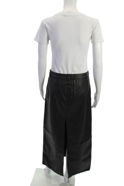 Free People Womens Maxi Pencil Skirt Black Viscose Size 4