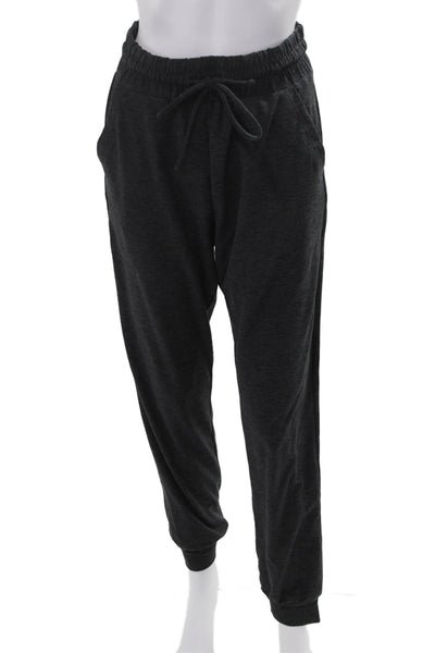 Year Of Ours Womens Drawstring Cuff Ankle Jogger Pants Dark Gray Size XS