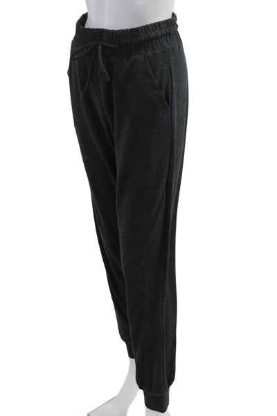 Year Of Ours Womens Drawstring Cuff Ankle Jogger Pants Dark Gray Size XS