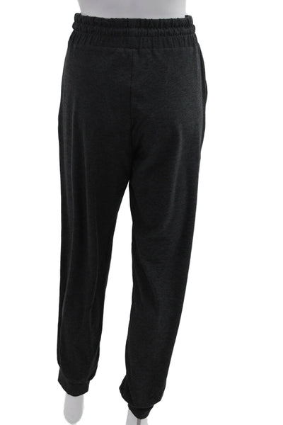 Year Of Ours Womens Drawstring Cuff Ankle Jogger Pants Dark Gray Size XS