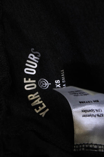 Year Of Ours Womens Drawstring Cuff Ankle Jogger Pants Dark Gray Size XS